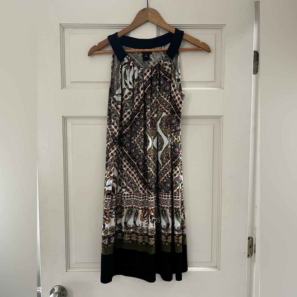Studio Multicolor Paisley Midi Dress